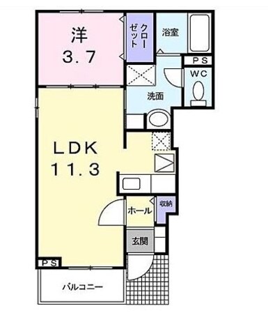 北松本駅 徒歩12分 1階の物件間取画像